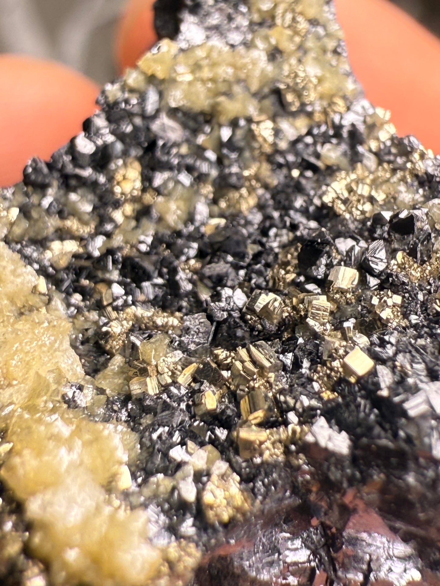 Pyrite with Sphalerite & Galena