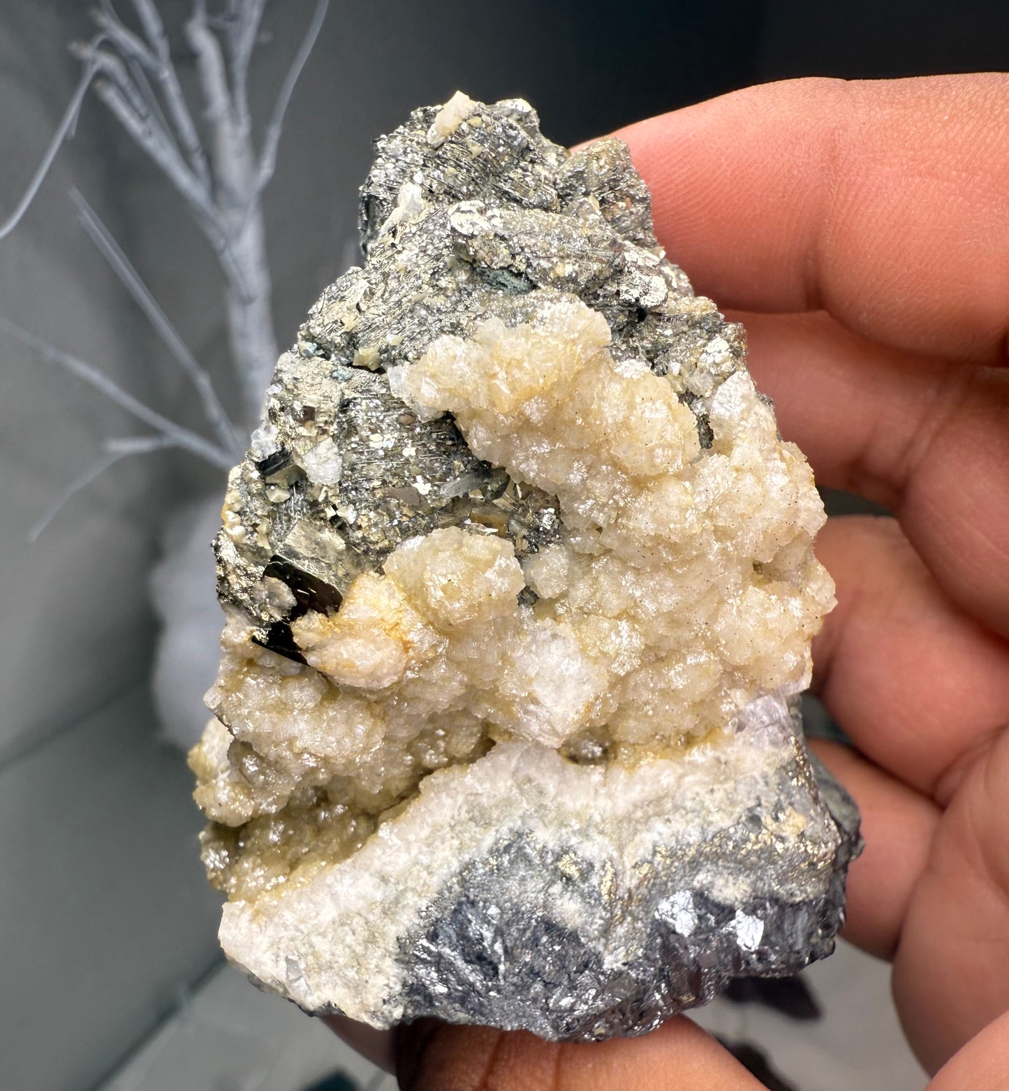 Pyrite with Quartz, Siderite & Galena