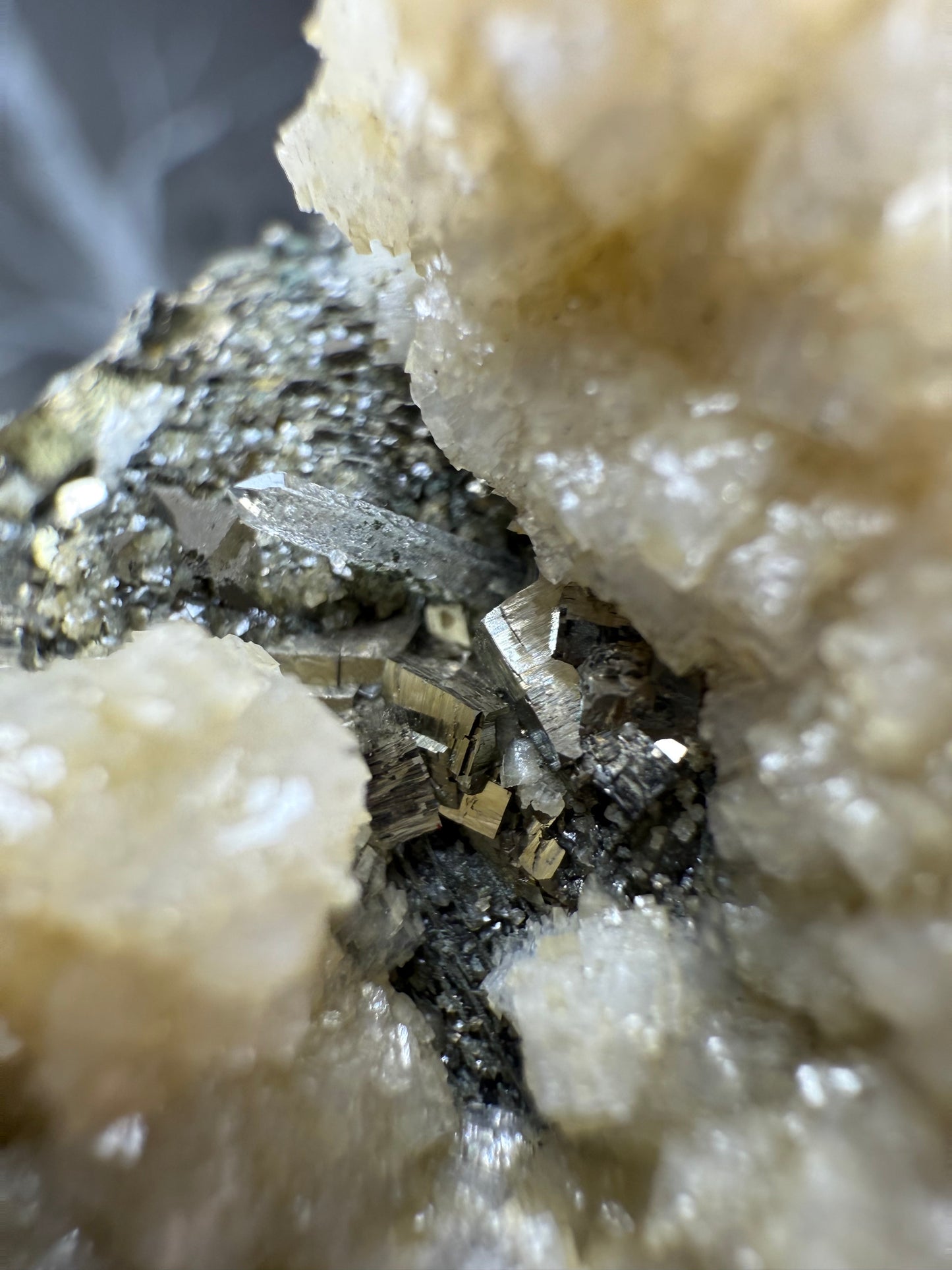 Pyrite with Quartz, Siderite & Galena