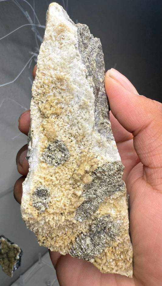 Siderite with Quartz & Pyrite