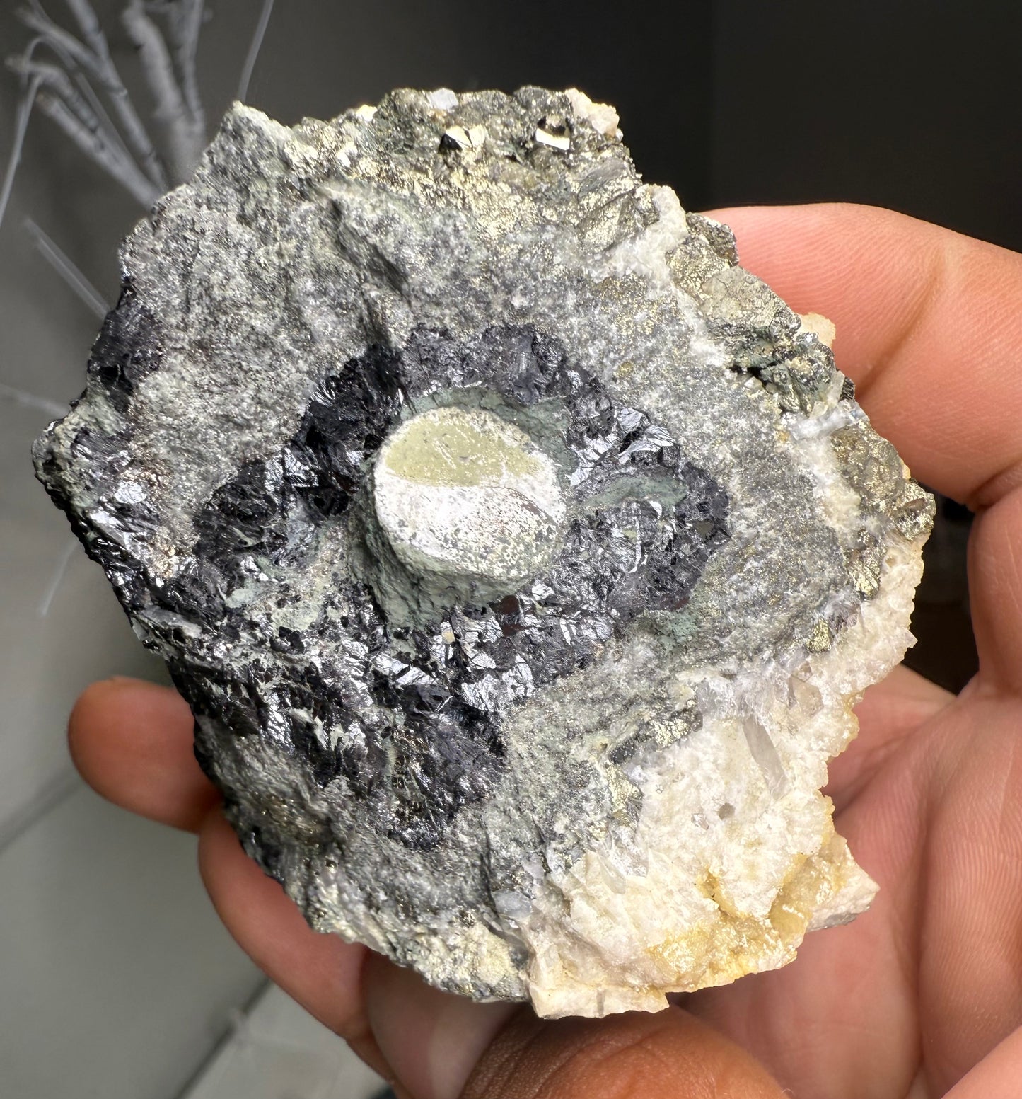 Pyrite with Quartz, Siderite & Galena