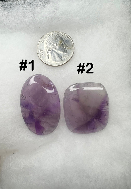 Trapiche Amethyst Cabs