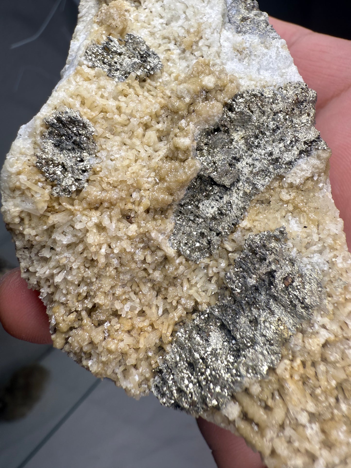 Siderite with Quartz & Pyrite