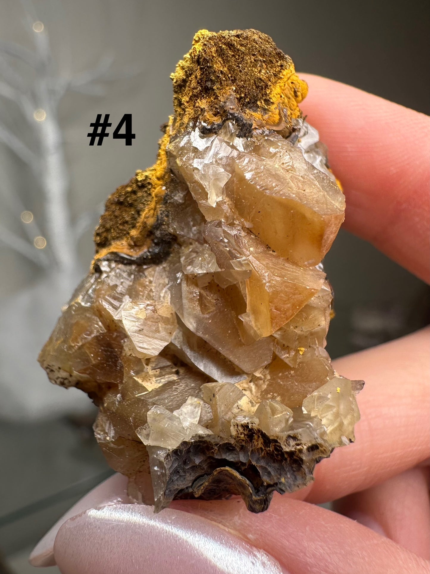 Small Yellow Pyramid Calcite