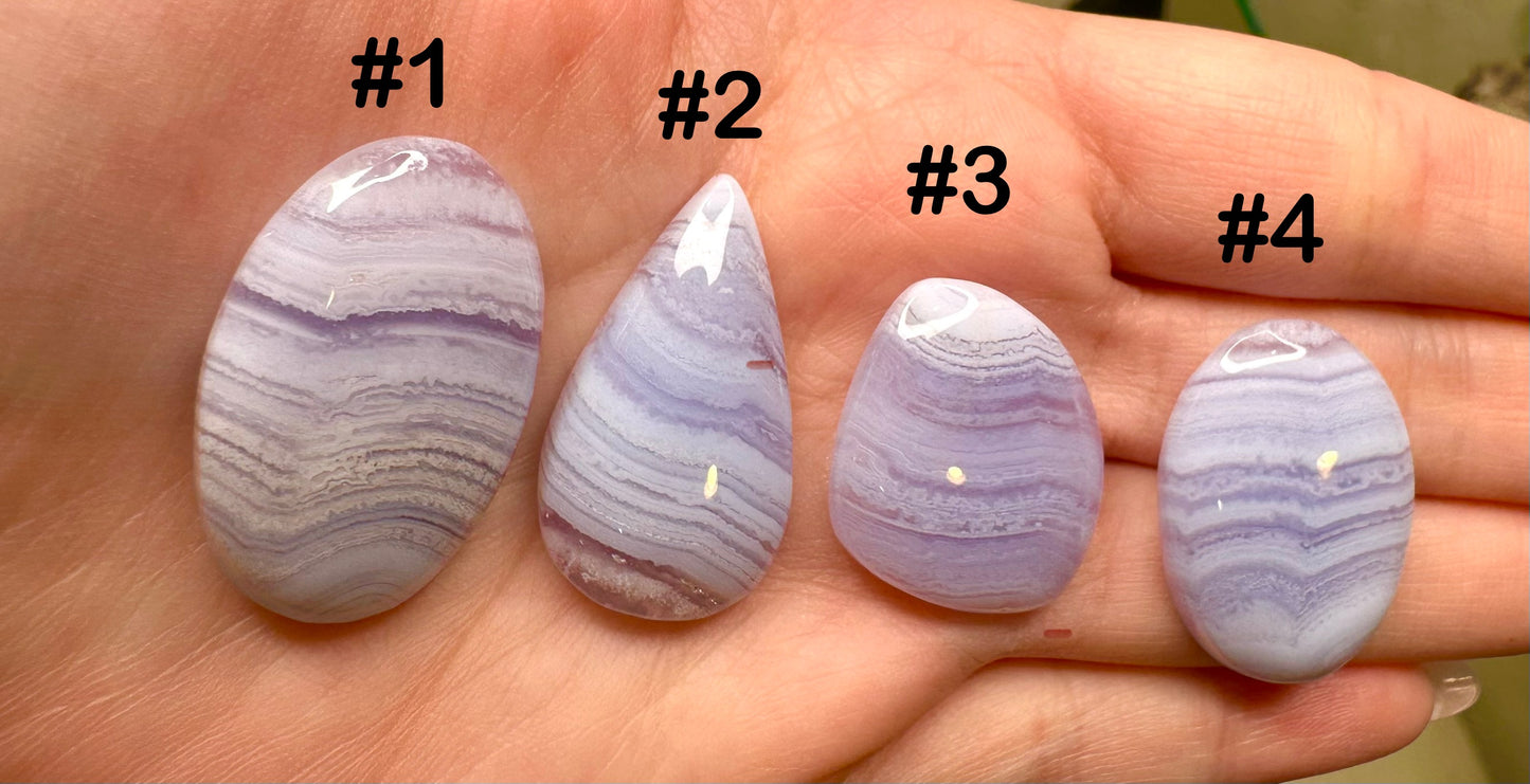 Blue Lace Agate Cabs