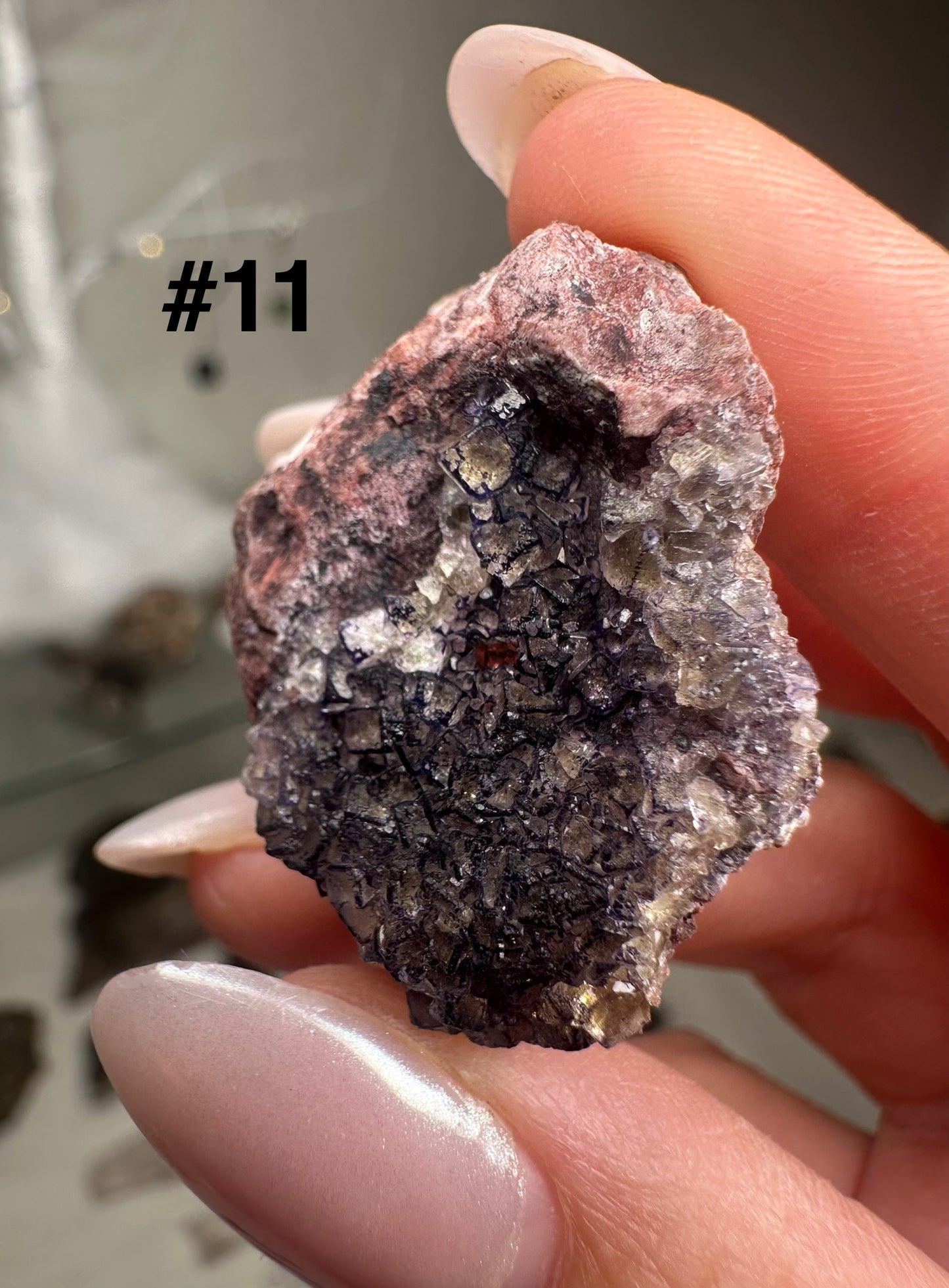 Small Yellow & Purple Fluorite