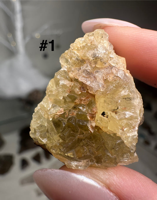 Small Yellow & Purple Fluorite