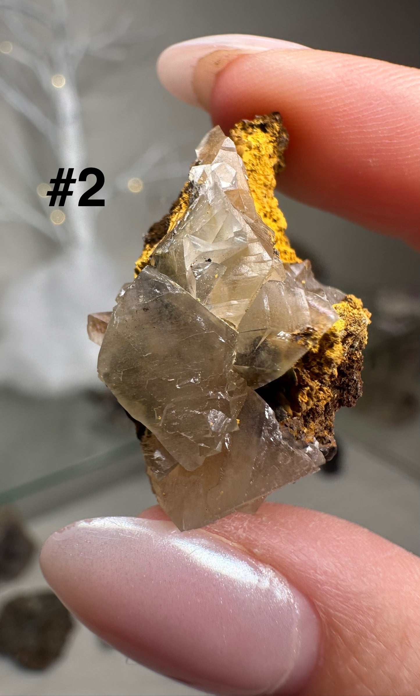 Small Yellow Pyramid Calcite