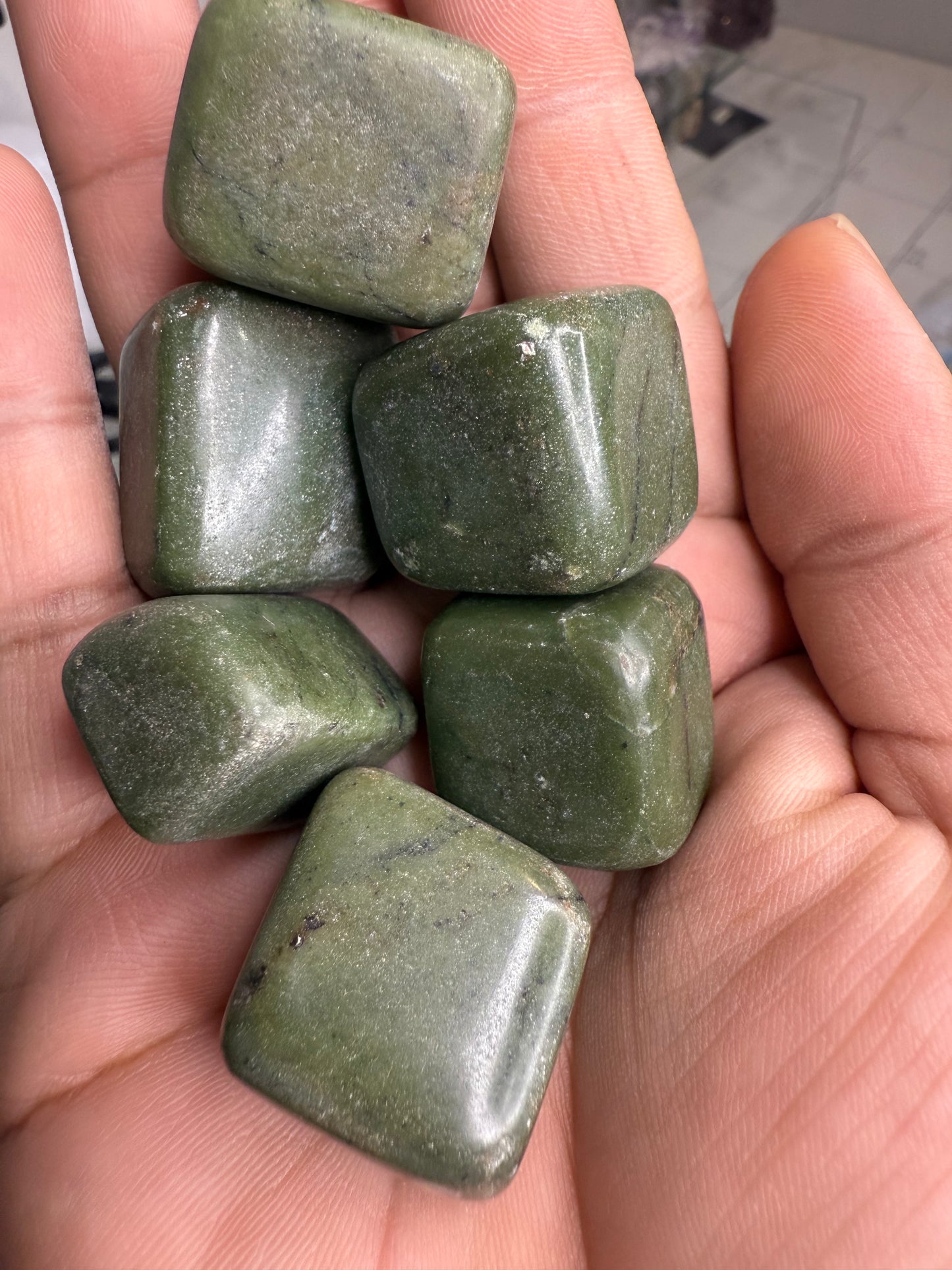 Nephrite Jade tumbled