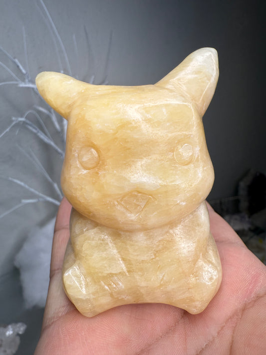 Yellow Calcite Pikachu
