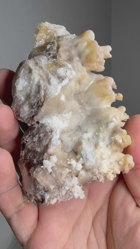 Brown Stalactite with Aragonite