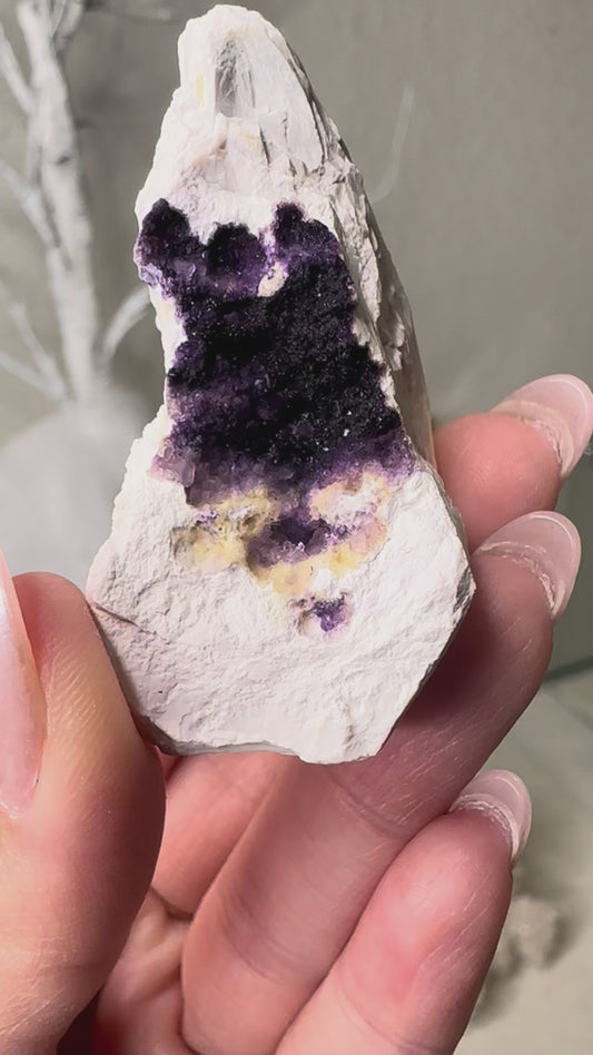 Tiffany Stone w/ Druzy Fluorite