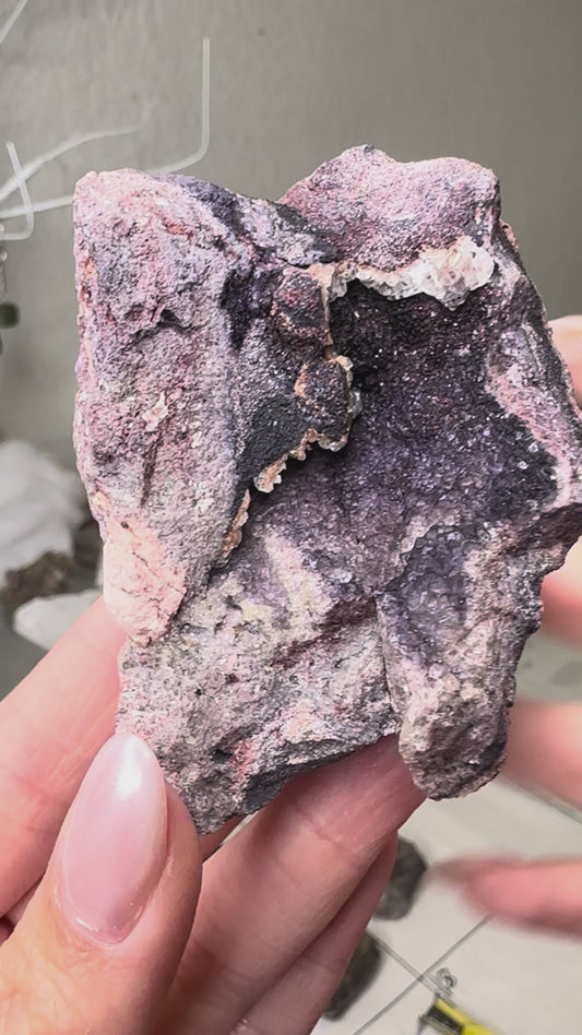 Purple w/ a little bit of yellow Fluorite