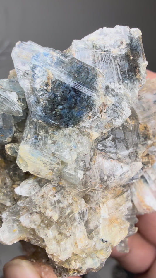 Bluen Selenite with Goethite Inclusions