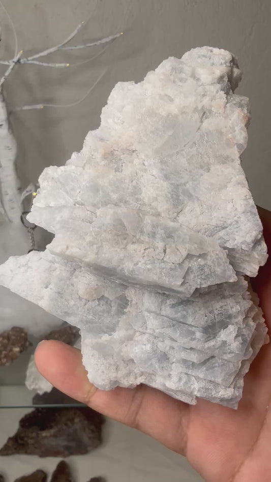 Celestite after Calcite