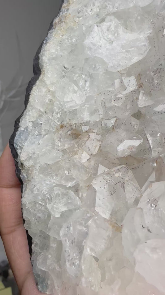 Quartz with goethite inclusions